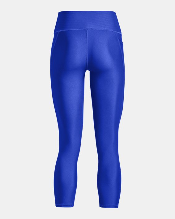 Damen HeatGear® Armour No-Slip Waistband Ankle-Leggings, Blue, pdpMainDesktop image number 5